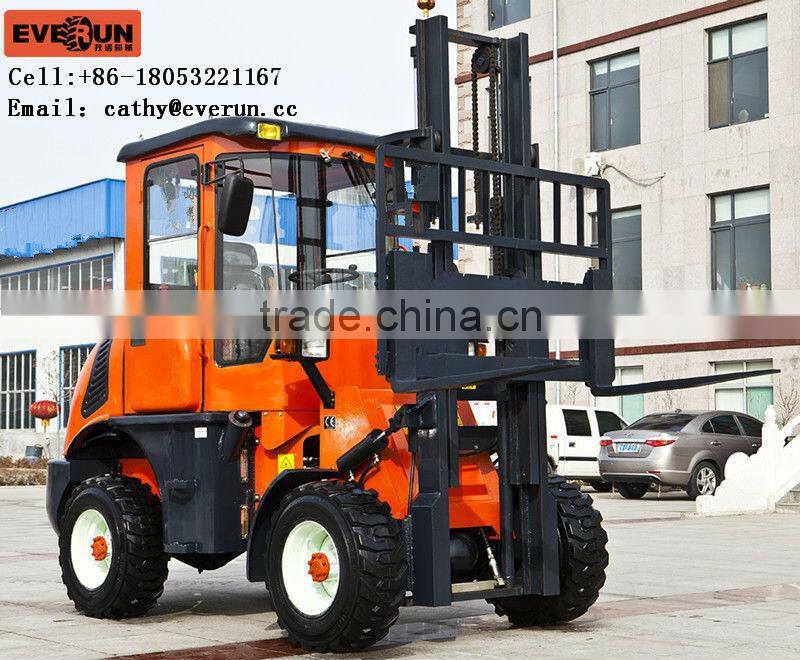 Everun 4WD 2.8T Rough Terrain Forklift Truck with EuroIII Engine(ER2800)