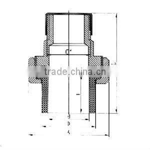 PPR Pipe Fitting For Water Feeding PPR Male Socket