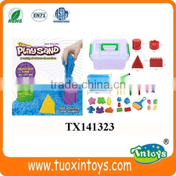 Eco-friendly safe kids DIY play sand plastic molding intelligent toys