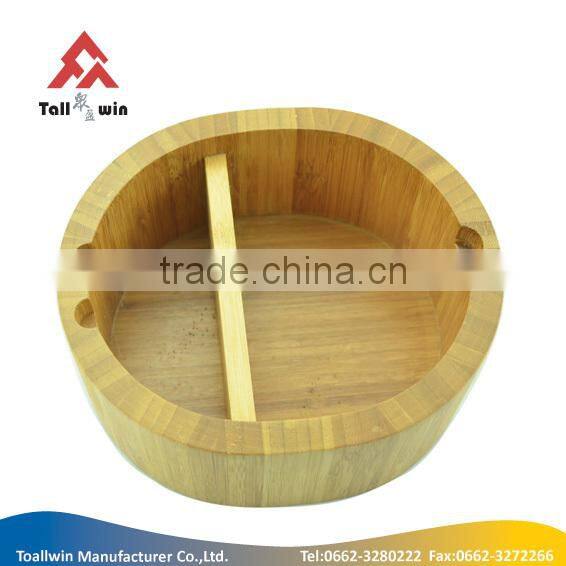hot selling high quality bamboo walnut bowl with nutcracker