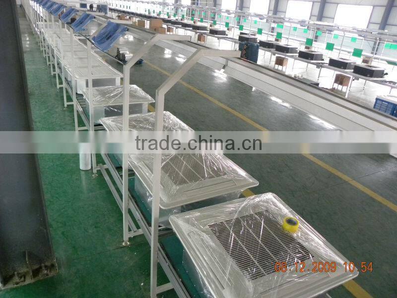 Four way 2 tube Cassette type fan coil unit / chiller water 4 tube ceiling fan coil unit