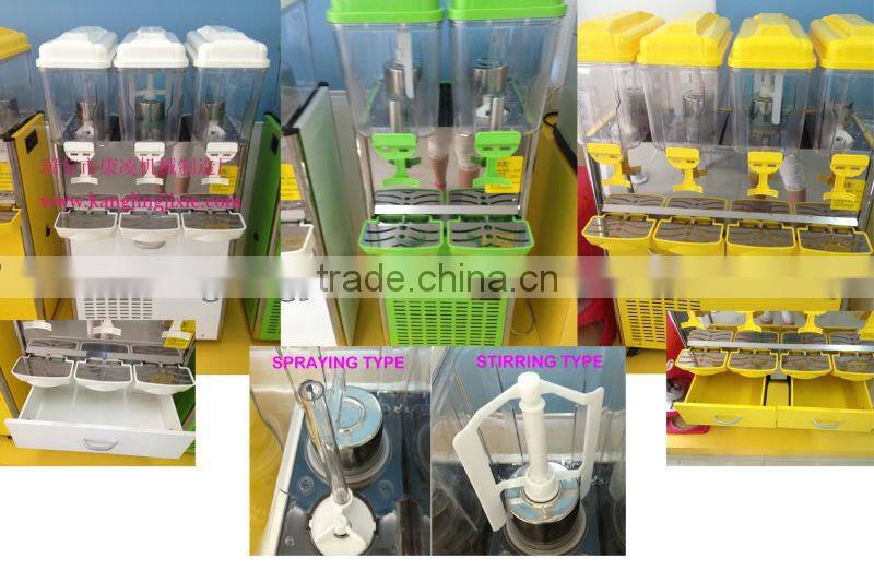 Stainless steel juice dispenser for cold or hot beverage