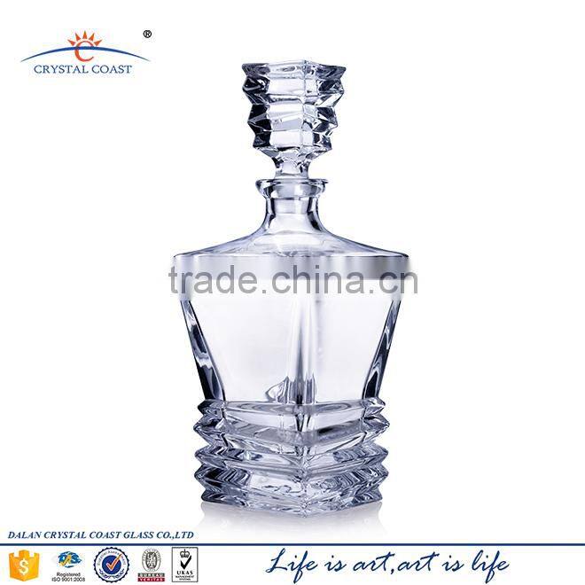 Machine-made high quality clear cheap drinking glass wine bottles for sale