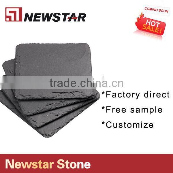 square stone slate plate/dinnerware/cup coaster 