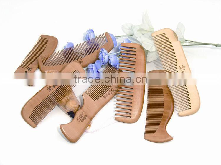 100%Nature Peach Wooden Combs 17.2*4.2