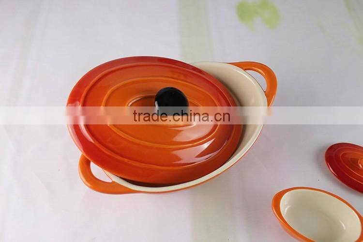 China factory supplier custom design cookware ceramic casserole set
