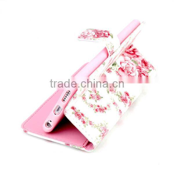 PU leather embossing craft cell phone case, wholesale leather flip case for iPhone6 6S