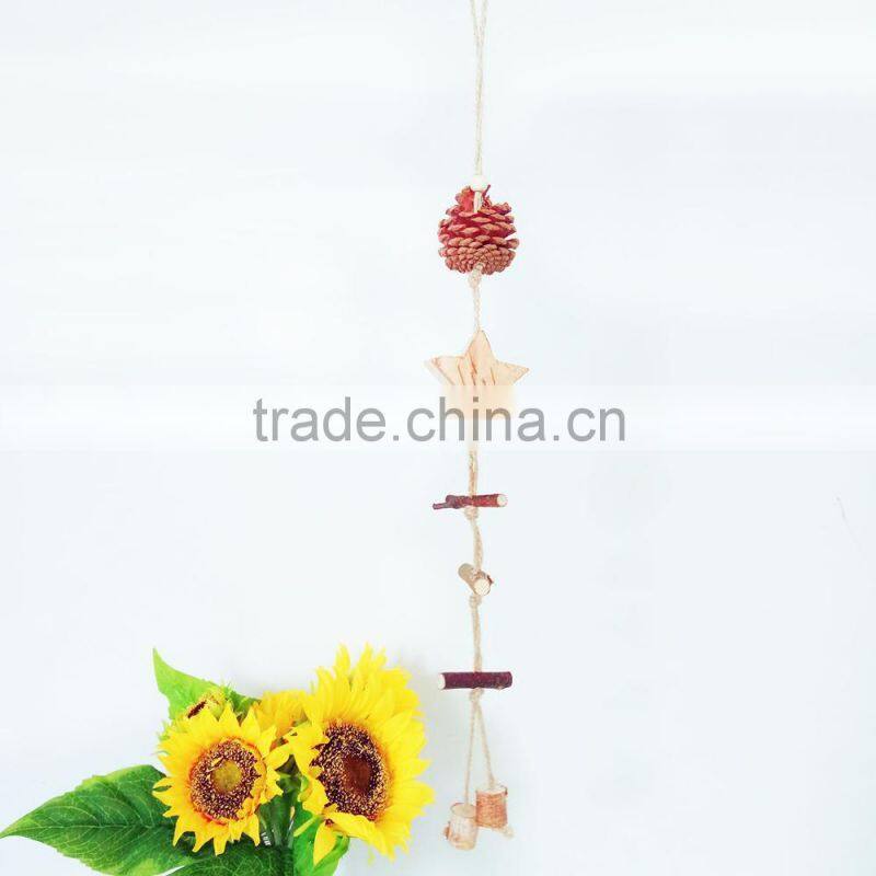 Pastoral style decorative wooden aeolian bells