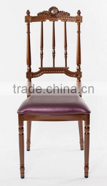 wholesale quality stackable aluminum fancy royal wedding chair QL-D907