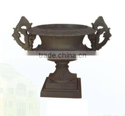 cast iron clay garden flower pot