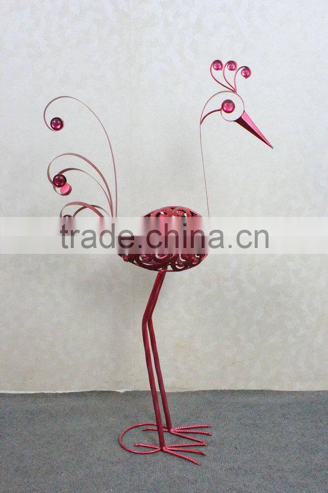 Metal peacock garden decoration