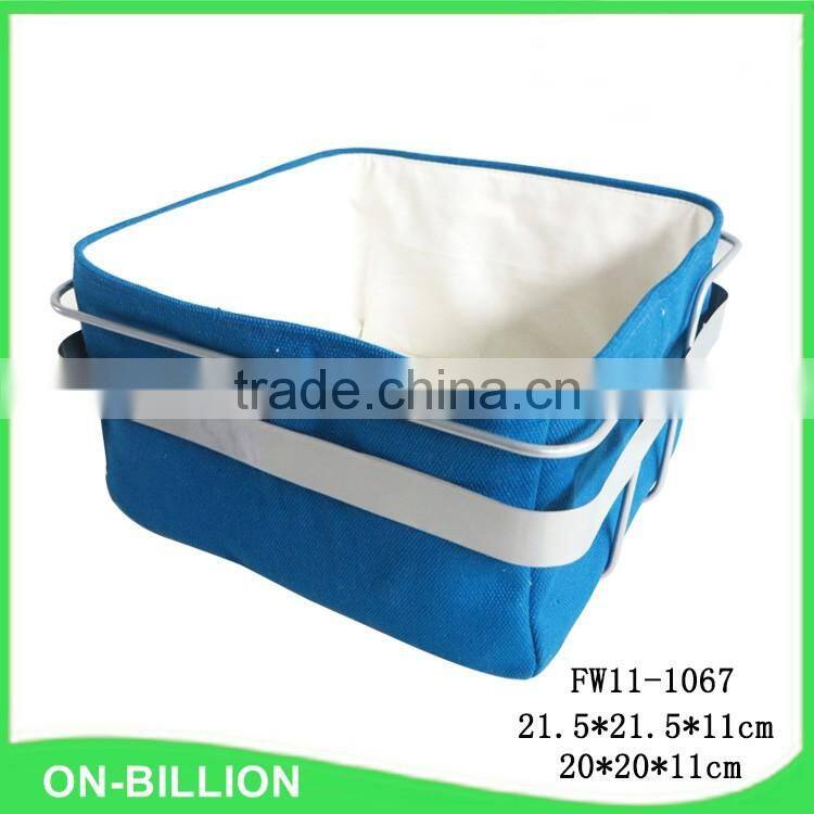 Wholesale stainless steel frame fabric bread basket pattern