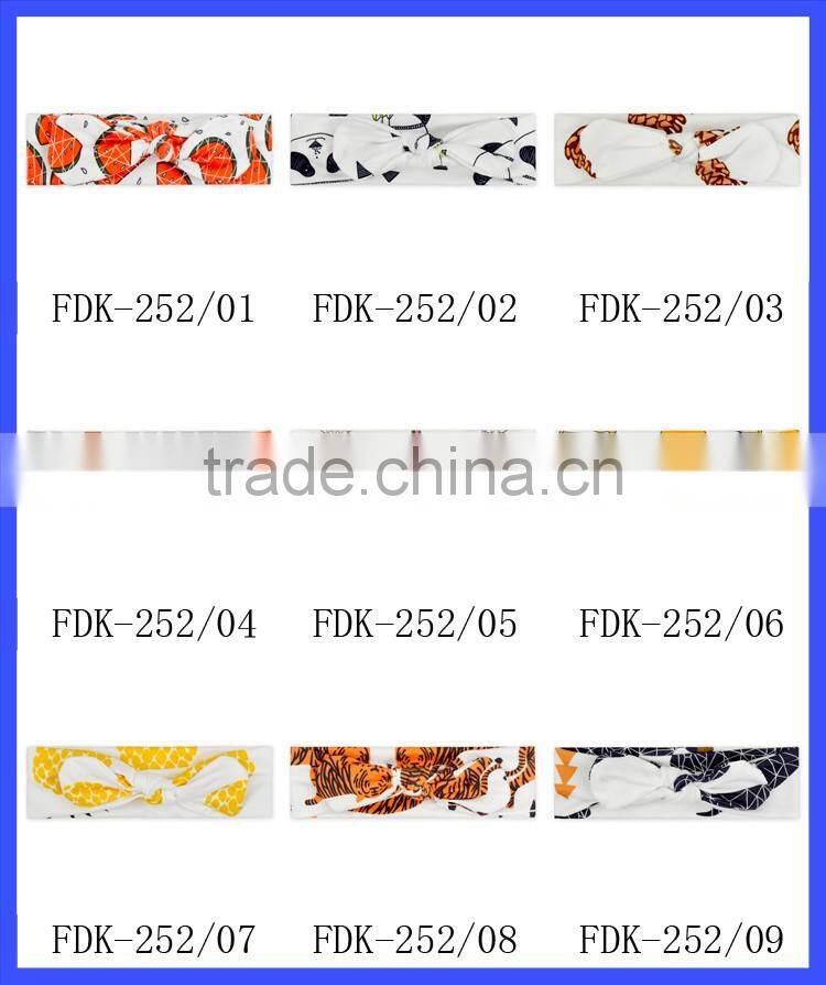 cheap baby girl yellow pineapple pom pom knot headband