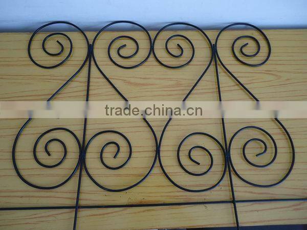 scrolled garden fence