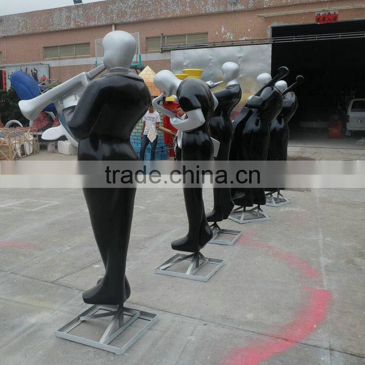 Fiberglass band character sculpture