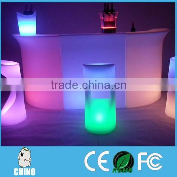 Outdoor event wedding bar counter glow bar counter