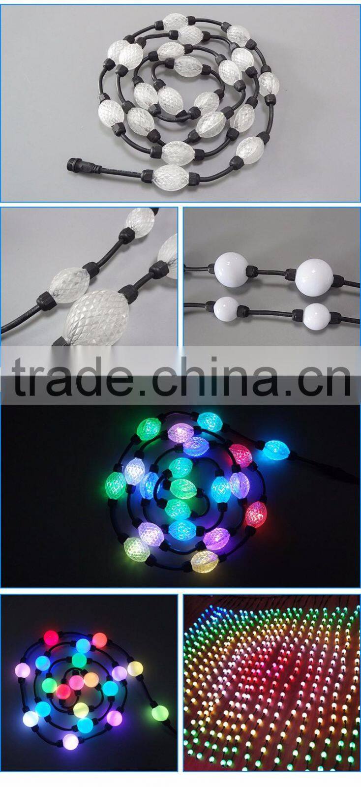 3D illuminated LED ball/IP68 waterproof outdoor LED string light/Full color 3535 RGB decoration light