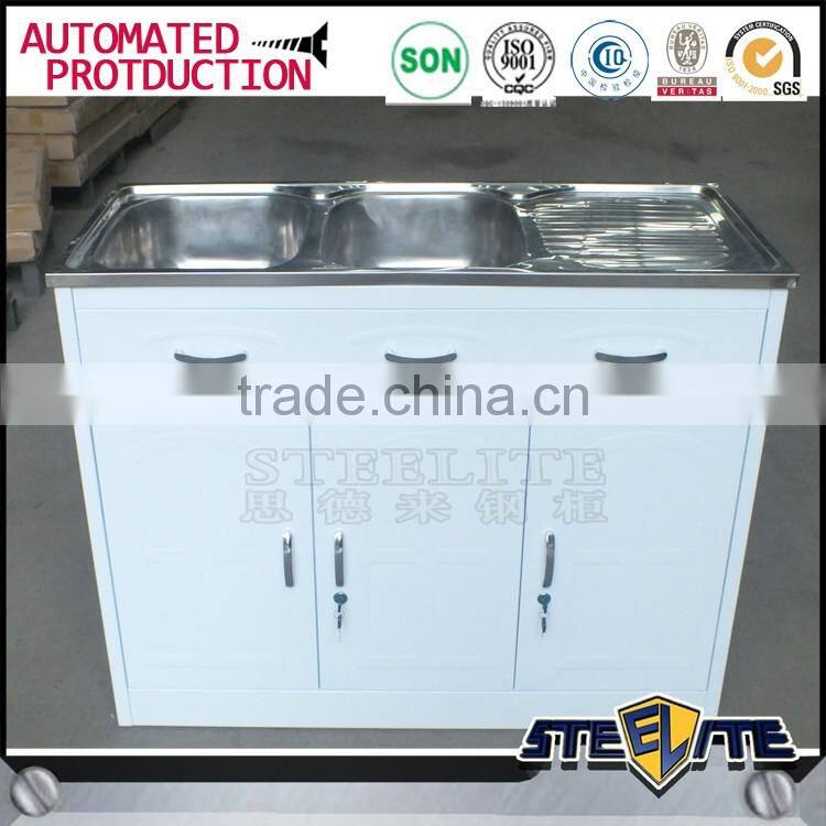 Apartment kitchen cabinet metal kitchen cupboard for storage