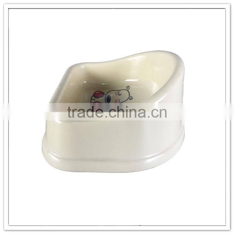 European style biodegradable anti broken 100% melamine insulated plastic unique cat food bowl