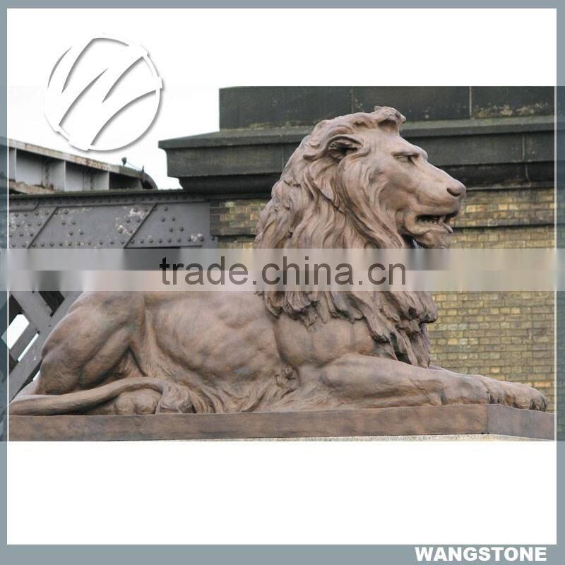 Lake Decor Elegant Life-Size Stone Crane Sculpture