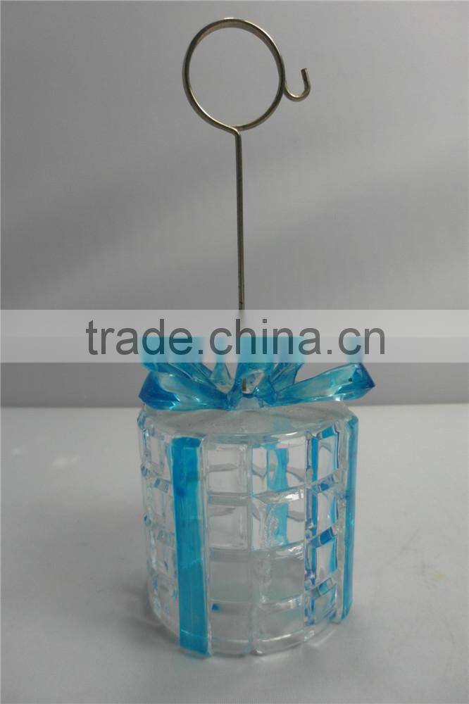 new style acrylic plastic LED glitter light colourful gift box decor