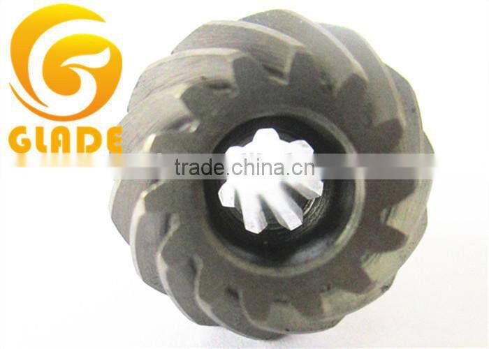 HRC58-62 pinion with 10*1.25mm brush cutter parts Grass Cutter Gear box Grass For Garden Tools