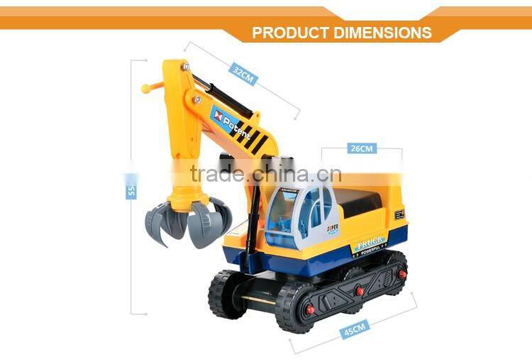 Excavator Digger Pulling Cart Mall Kids Ride on Toys