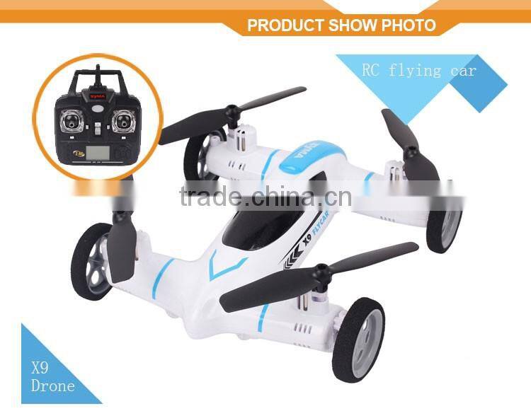 New Arrival Syma Drone 2.4G 6-Axis X9 flying rc amphibious car
