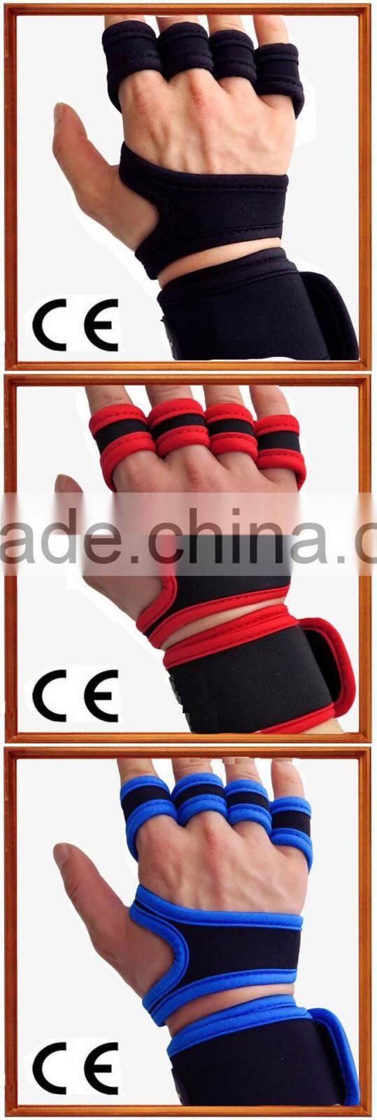 Hot Selling Weight Lifting Gloves With Wrist Support For Gym Workout Crossfit Weightlifting Fitness hand gloves