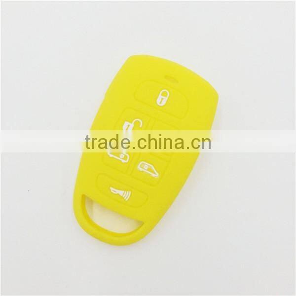 Colorfull remote case for hyundai 6 buttons silicone car key cover