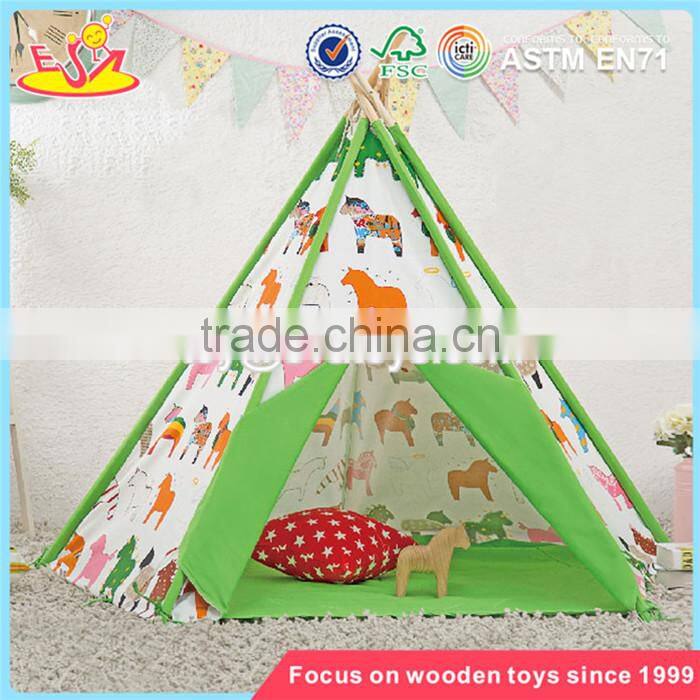 wholesale indoor large playhouse toddler play tent most popular toy teepee toddler play tent W08L011