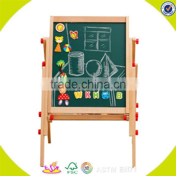 2017 wholesale new products kids wooden blackboard easel best sale children wooden blackboard easel W12B107