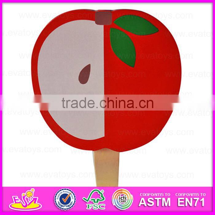 2015 Solid wood kids table and chairs for preschool,children wooden table and chair,Apple design wooden toy table chairs WO8G142