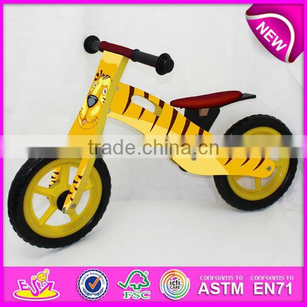 2015 hot sale kids wooden bicycle,popular wooden balance bicycle,new fashion kids bicycle WJ276391-F1