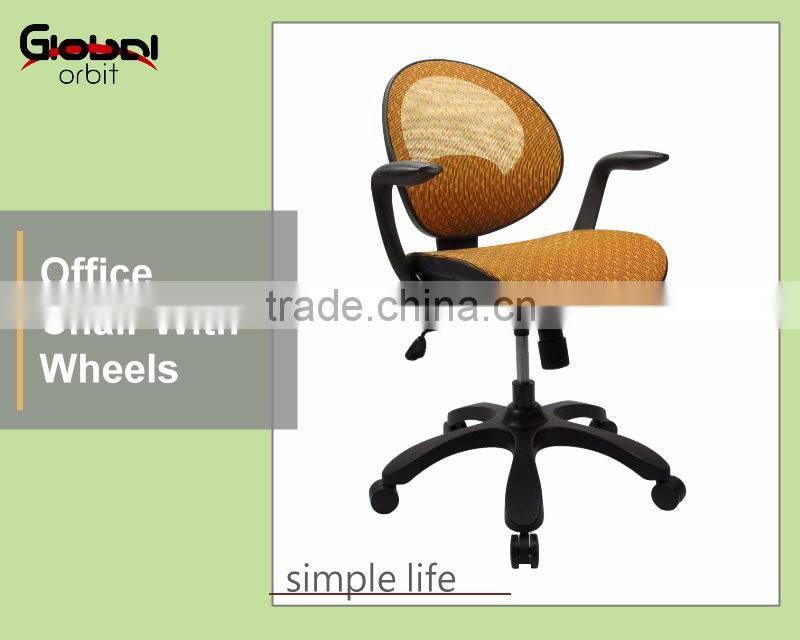 2016 Hot selling mobile office computer chair with fabric adjustable backrest