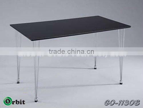 Modern designs metal center table, stainless steel folding dining table