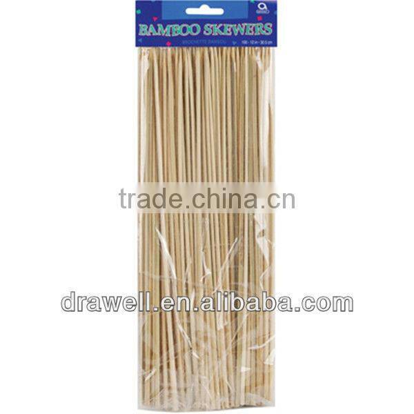 BS-1030 12" Bamboo Barbecue Stick 100 per pack