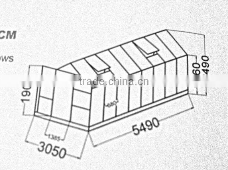 10*18ft garden aluminum greenhouse with competetive price