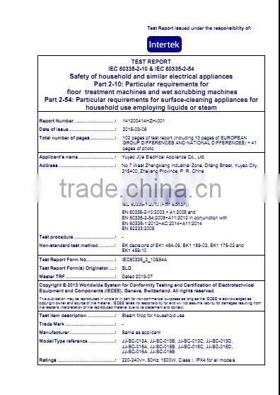 Hot selling cheap multifunction home floor carpet 1500w steam cleaner 16 in 1 steam mop *16