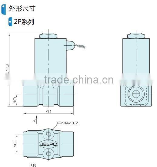 2P direct acting pneumatic valve with high quality