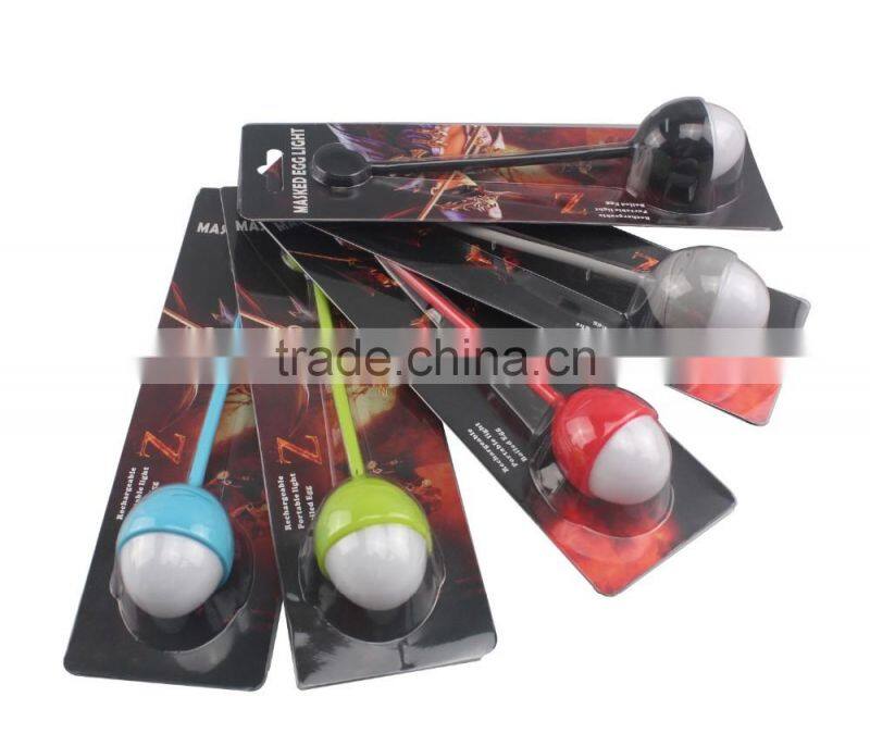 Environmental Lovely rechargeable easy carrying mask man bag light for Hallowmas gift