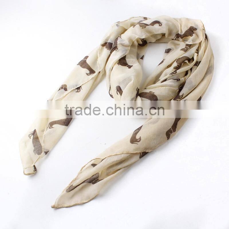 2015 New Fashion 9 Color Animal Print Scarf Cotton Women Scarves