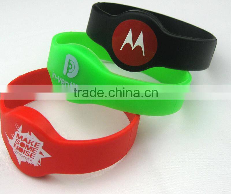 RFID Swimming Pool Silicone Bracelet(LFGB/FDA/CE)