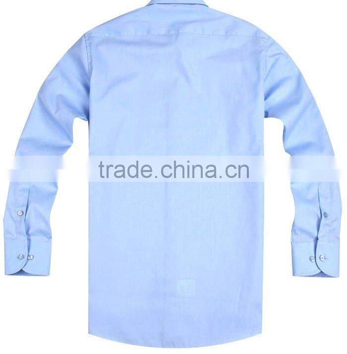 Men's 100% cotton poplin shirt with long sleeve