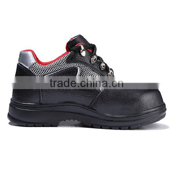 Labor Protective Rubber Sole Man leather safety shoe