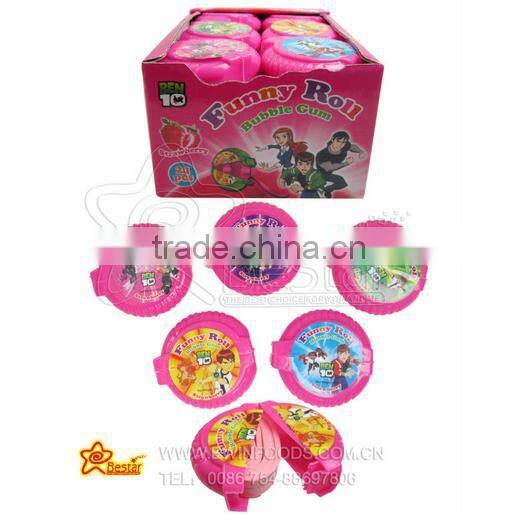 Jelly Bubble Gum Ball With Sour Powder