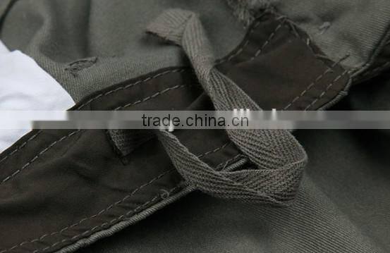 Vintage military army cargo shorts in slim fit