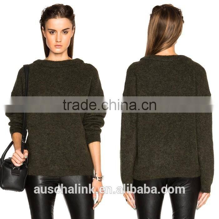 2016 new arrival lady mohair sweater customized factory price