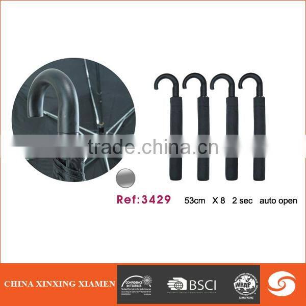 Promotional high quality reasonable price 2 fold golf umbrella