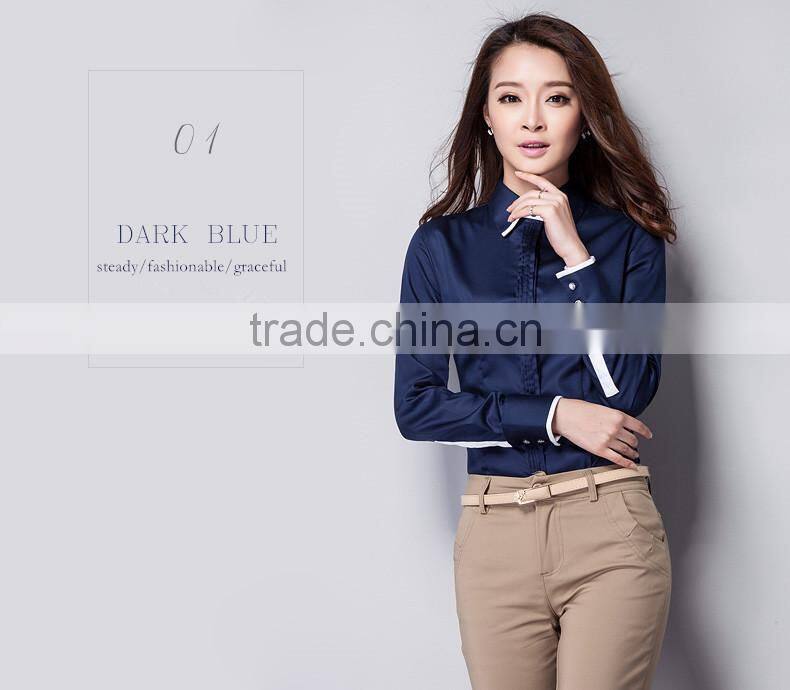 wholesale choli blouse design silk shirt ladies office blouse